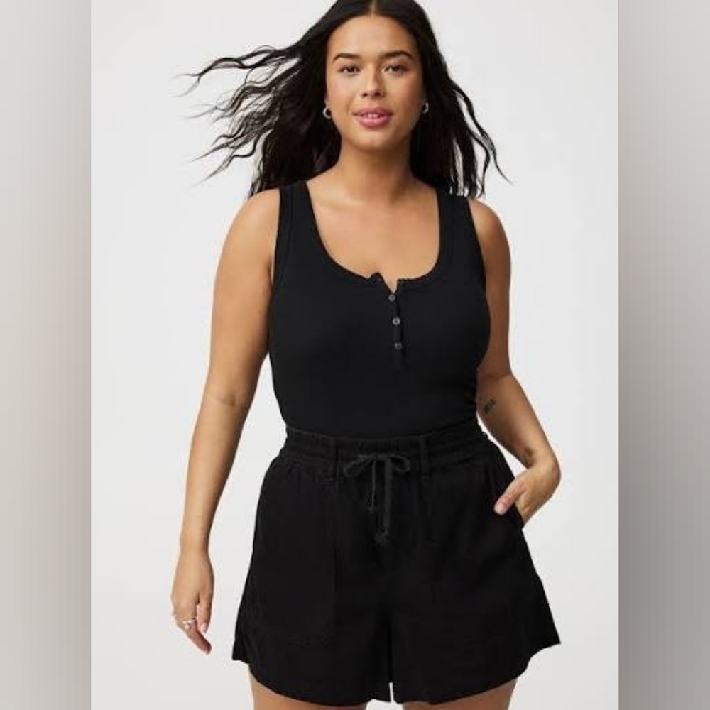 Torrid Henley Tank Top